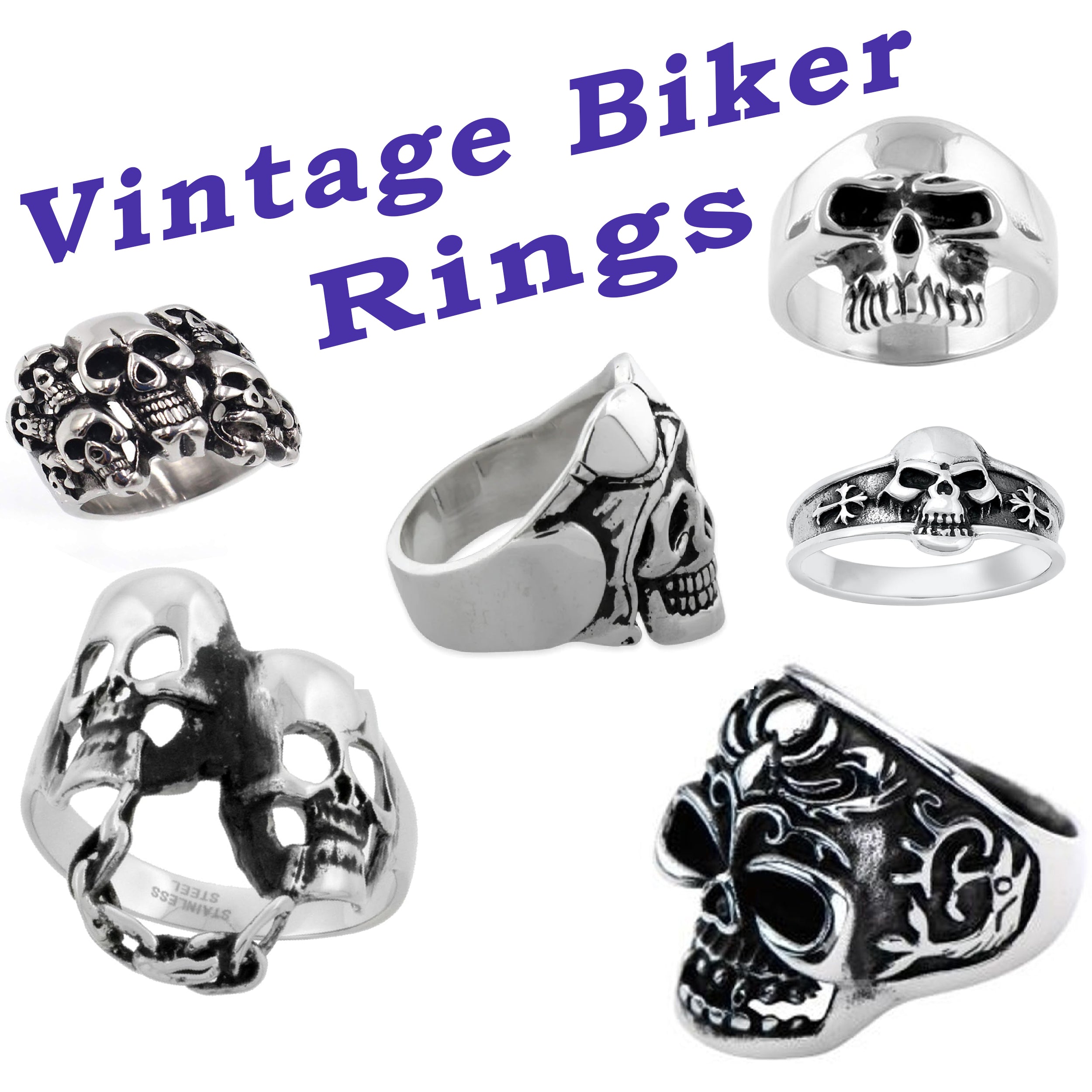 Vintage Biker Rings Timeless Accessories for the Classic Rider