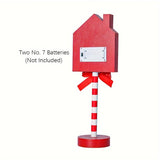 CF-17Shenzhi Tech Festive LED Christmas Sign - Battery-Powered Table Lamp with Warm White Light, Perfect for Home & Window Decor, Christmas Decor