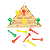 Wooden Triangle Pin Game For Kids