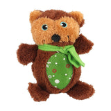 Wholesale New Christmas Style Bear Molar Squeaky Plush Chew Dogs Toy