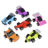 Building Block Pull Back Race Car Kids Toys - Assorted