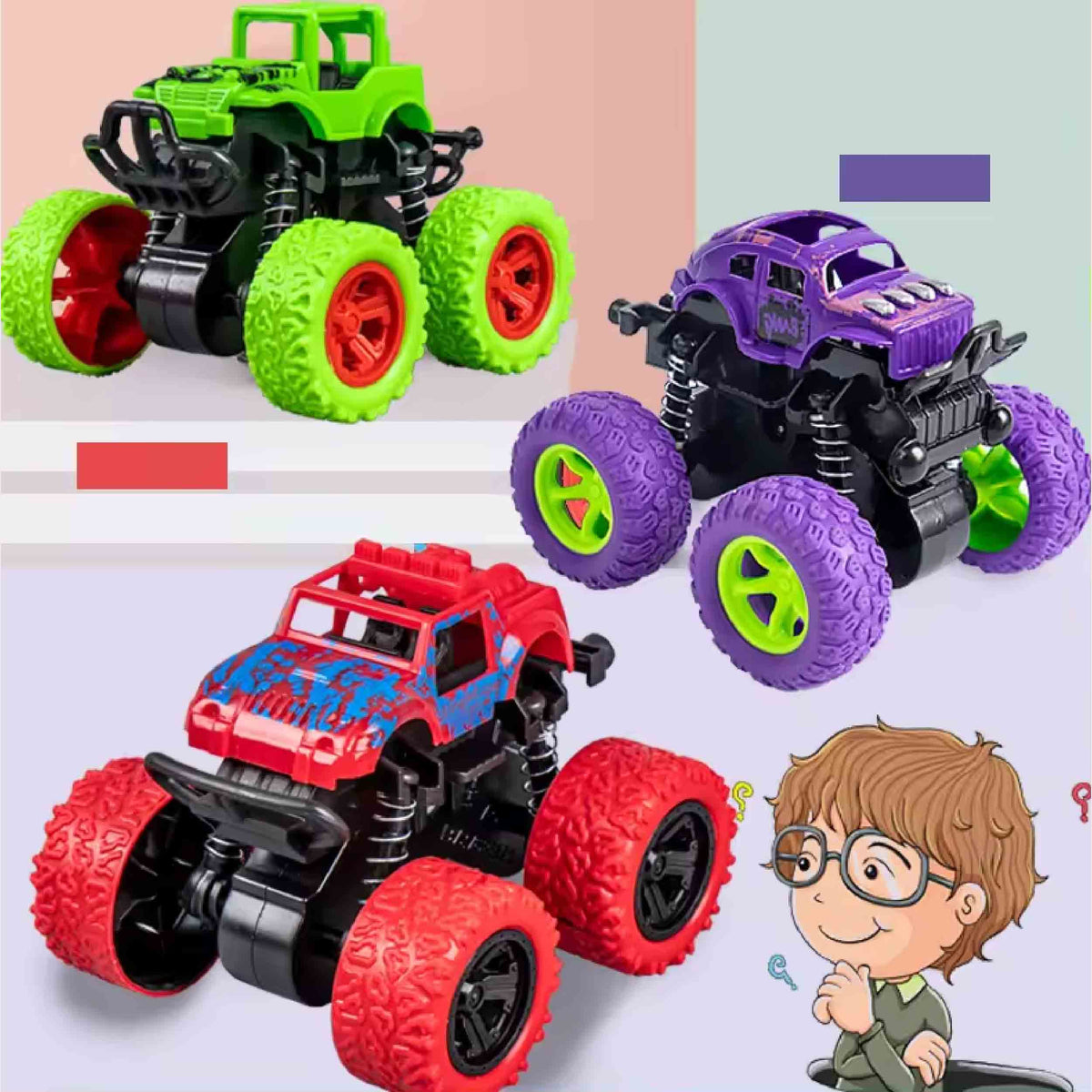Monster Trucks for Kids Toys In Bulk - Assorted