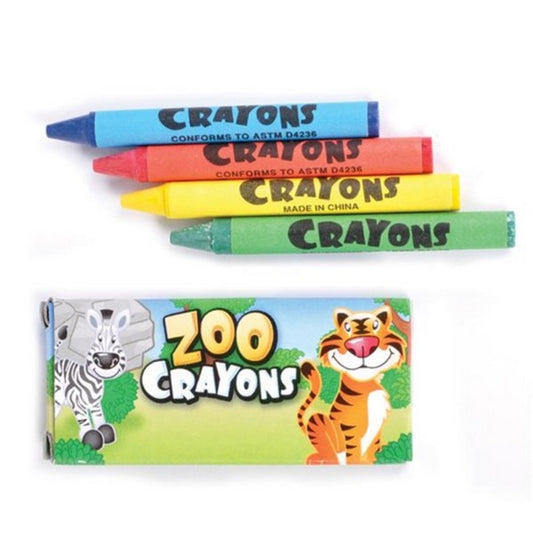 Zoo Animal Crayon Set For Kids In Bulk