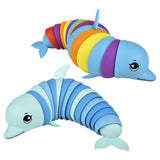Dolphin Sensory Wiggle Kids Toys In Bulk- Assorted