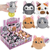 3" Cat Squeezy Bead Plush – Assorted Colors, Soft, Squishy, and Stress-Relieving