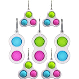 Simple Dimple Popper Fidget Keychain Toy - Assorted