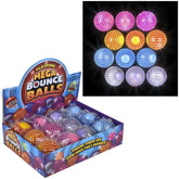 2.75" Flashing Mega Bounce Ball – Assorted Colors, LED Glowing, High-Bounce Fun