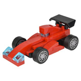 Building Block Pull Back Race Car Kids Toys - Assorted