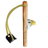 Hand-Carved Wooden Animal Slingshots - Assorted