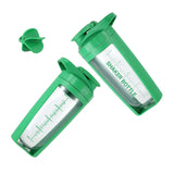 Gym Shaker Transparent Adults Bottle With Portable Strap Fitness Bottle- 600 ml Assorted