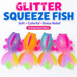 Glitter Goldfish Squishy Fidget Toys – Assorted Designs