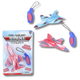 Aeroplane Sling Shot Foam Fidget Kids Toy in Bulk - Assorted
