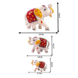 Paper Mache Elephant With 3 Piece