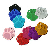 1009GP Wholesale 20Pcs Engraved Cat Puppy Pet ID Name Collar Tag Pendant Pet Accessories Bone/Paw Glitter Pet Decoration Dog Cat ID Tag