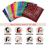 Unisex Paisley Printed Bandanas Headband & Scarfs -Assorted