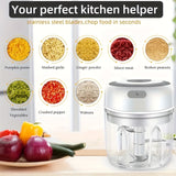 1pc 250ml Wireless Portable Electric Food Chopper