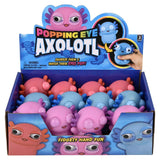 Squishy Popping Eye Axolotl Kids Toy In Bulk - Assorted