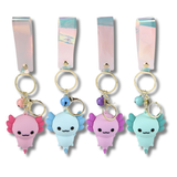 Axolotl Charm Wristlet Pendant Keychain - Assorted
