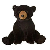 14-inch Realistic Black Bear Plush Toy - Soft & Cuddly Stuffed Animal for All Ages
