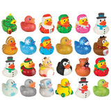 Rubber Ducky Christmas Advent Calendar Set For Kids - Assorted