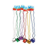 Metallic Beer Mug Beaded Necklace In Bulk
