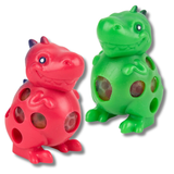 Squeezy Bead Dinosaur Ball Toy For Kids in Bulk - Assorted