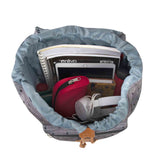 Double Buckle Backpack with Diamond Print for Girls