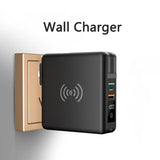 Power Bank 10000mAh With AC Plug 15W Fast Wireless Charging