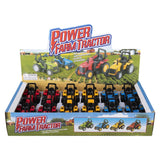 Die Cast Pull Back Farm Tractor Kids Toy In Bulk - Assorted
