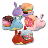 Stuffed Snail Foodies Plush Toy For Kids - Assorted