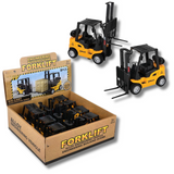 Die-Cast Pull Back Forklift Stocking Stuffer Kids Toy