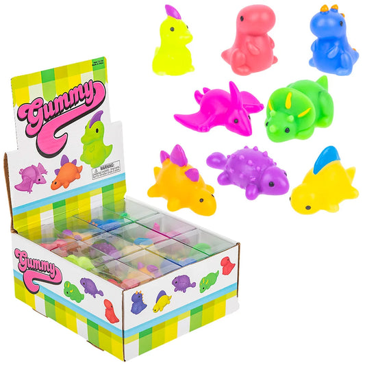 Gummy Dinosaurs Squishy Kids Toy In Bulk- Assorted