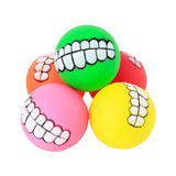 2808GP Dog Chewing Rubber Ball Squeaky Cleaning Tooth Dog Chew Toy Home Funny Chewing Ball For Dogs Bite Resistant Pet Supplies