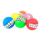2808GP Dog Chewing Rubber Ball Squeaky Cleaning Tooth Dog Chew Toy Home Funny Chewing Ball For Dogs Bite Resistant Pet Supplies