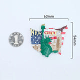 2808BA Tourist souvenirs America statue of liberty USA flag New York 3d refrigerator fridge magnets collection gifts home decoration