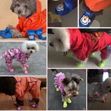 2808GP 4pcs Pet Dog Shoes Waterproof Anti-slip Rain Snow Boots Footwear Summer for Small Cat Puppy Pet Products