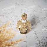Masonic Lapel Pins Freemasonry Badge Mason Freemason BLM48 double heads eagle size 2.1*3.2cm Gold Plated Brooch Symbol Gift