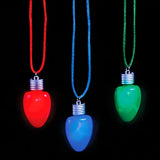 Light-Up Christmas Bulb Necklace For Kids In Bulk