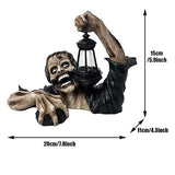 1707BA Halloween Horror Creepy Corpse Crawling Zombie Garden Statue Halloween Decoration Haunted House Props Supplies Home