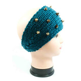 Ladies Knitted Headbands with Spike Studs - Assorted