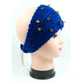 Ladies Knitted Headbands with Spike Studs - Assorted