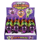 Light Up Jack O Lantern Spinning Wand Necklace Kids Toy - Assorted