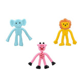 Mini  Bendable Zoo Animals kids Toys In Bulk- Assorted