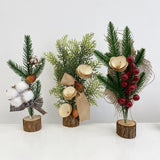 Christmas Tree Ins Retro Office Desk Surface Panel Dried Flowers