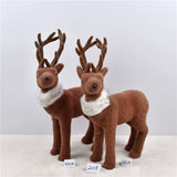 Christmas Decorations Foam Flocking Elk Shape Home Furnishings Shopping Window Scene Layout Christmas Deer Ornaments