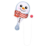 Snowman Themed Paddle Ball Game For Kids In Bulk