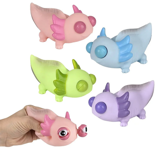 Axolotl Popping Eye Fidget Kids Toys In Bulk- Assorted