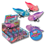 Pull Back Axolotl Kids Toy In Bulk - Assorted