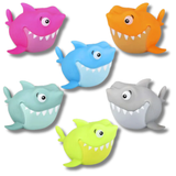 Big Rubber Shark Toy For Kids In Bulk - Assorted