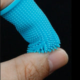2808GP Pet Silicone Toothbrush Pet Oral Cleaning Dog Finger Toothbrush Preventing Calculus Bad Breath Care Dog Cat Finger Brush
